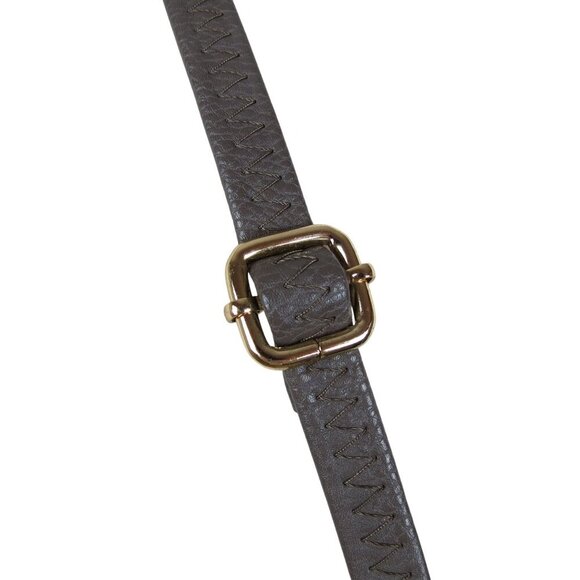 Women's Gray Vegan Leather Crossbody Bag Card Slots Zip Pocket Adjustable - Picture 5 of 8